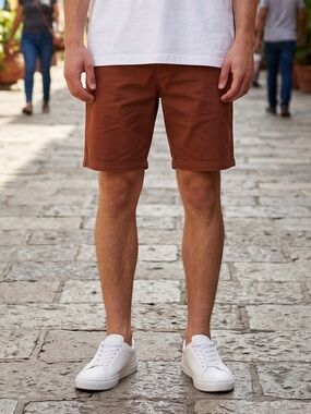 🌻NEW w/tag Hudson Jeans Terracotta Chino Shorts Men's Size 38